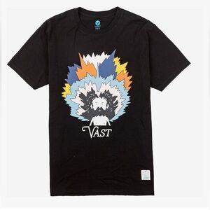 NWT VAST Men's Yogi Graphic Short Sleeve Tee Shirt Black Medium